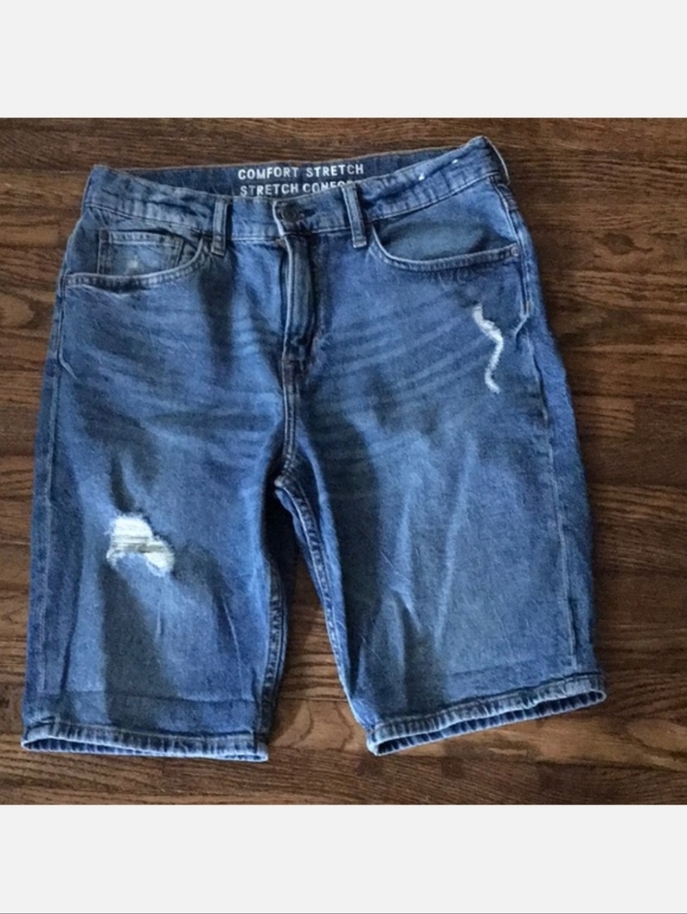 H&M Denim Jean Shorts Denim Wash Slim US 12-13Y